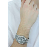 Guess Connoisseur Silver Dial Silver Steel Strap Watch for Men - GW0265G6