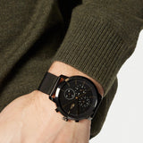 Lacoste Replay Black Dial Black Steel Strap Watch for Men - 2011194