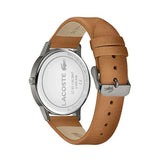 Lacoste Madrid Green Dial Brown Leather Strap Watch for Men - 2011035