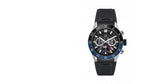 Tag Heuer Carrera Automatic Chronograph Steel & Ceramic Black Dial Black Rubber Strap Watch for Men - CBG2A1Z.FT6157