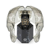 Philipp Plein Hexagon Phantom Black Dial Black Silicone Strap Watch For Men- PWPUA0224