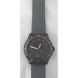 Michael Kors Cunningham Multifunction Grey Dial Grey Rubber Strap Watch For Men - MK7164