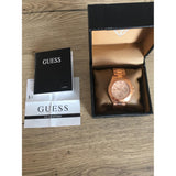 Guess BFF Multifunction Rose Gold Dial Rose Gold Steel Strap Watch for Women - W0231L4