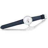 Lacoste Moon Multifunction White Dial Blue Leather Strap Watch for Men - 2010975