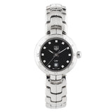 Tag Heuer Link Quartz Diamonds Black Dial Silver Steel Strap Watch for Women - WAT1410.BA0954