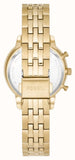 Fossil Neutra Chronograph Gold Dial Gold Steel Strap Watch for Women - ES5219