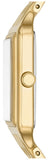 Fossil Raquel Three Hand Date White Dial Gold Steel Strap Watch For Women - ES5220