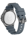 Philipp Plein The Skull Grey Dial Grey Stainless Steel Strap Watch For Men- PWAAA2324