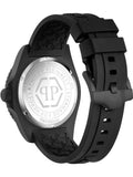 Philipp Plein The $kull Diver Black Dial Black Stainless Steel Strap Watch For Men- PWOAA0922