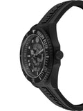 Philipp Plein The $kull Diver Black Dial Black Stainless Steel Strap Watch For Men- PWOAA0922