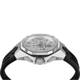Philipp Plein Octagon Silver Dial Black Silicone Strap Watch for Men  - PWTBA0123