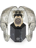 Philipp Plein Hyper Sport Chronograph Gold Dial Black Silicone Strap Watch for Men - PWTBA0423