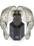 Philipp Plein Octagon Black Grey Black And Orange Silicone Strap Watch for Men - PWTBA0523