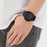 Philipp Plein Octagon Black Dial Black Silicone Strap Watch for Men - PWTBA0623