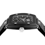 Philipp Plein The Skeleton Black Dial Black Silicone Strap Watch for Men - PWVBA0423