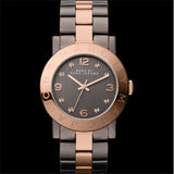 Marc Jacobs Amy Grey Dial Two Tone Steel Strap Watch for Women - MBM3195