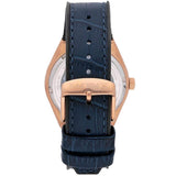 Maserati Triconic Skeleton Black Dial Blue Leather Strap Watch For Men - R8821139001
