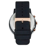 Lacoste 12.12 Chronograph Black Dial Black Silicon Strap Watch for Men - 2011247