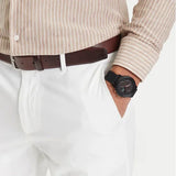 Lacoste 12.12 Chronograph Black Dial Black Silicon Strap Watch for Men - 2011247