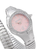 Just Cavalli Vita Pink Dial Silver Steel Strap Watch for Women - JC1L355M0015