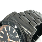 Gucci Dive Quartz Black Dial Black Steel Strap Watch For Men - YA136213