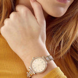 Michael Kors Sofie Quartz Gold Dial Gold Steel Strap Watch For Women - MK3881
