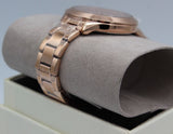 Michael Kors Slim Runway Rose Gold Dial Rose Gold Steel Strap Watch for Women - MK4658