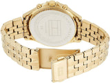 Tommy Hilfiger Ari Multifunction Diamonds Silver Dial Gold Steel Strap Watch for Women - 1781977
