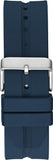 Guess Leo Chronograph Navy Blue Dial Blue Silicone Strap Watch For Men - GW0637G1