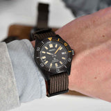 Seiko Prospex Black Series 1965 Limited Edition Black Dial Brown NATO Strap Watch For Men - SPB253J1