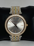 Michael Kors Darci Silver Dial Two Tone Stainless Steel Strap Watch for Women - MK3203