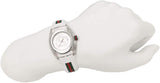 Gucci Sync Quartz White Dial White Rubber Strap Unisex Watch - YA137302
