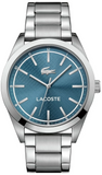 Lacoste Edmonton Blue Dial Silver Steel Strap Watch for Men - 2010924