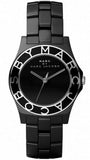 Marc Jacobs Black Dial Black Ceramic Strap Watch for Women - MBM9501