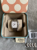 Fossil Wallace Silver Dial Silver Steel Strap Watch for Women - ES3174
