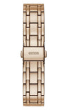 Guess Crystal Diamonds Rose Gold Dial Rose Gold Steel Strap Watch For Women - W11069L1