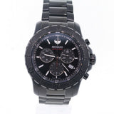 Movado Series 800 Chronograph Black Dial Black Steel Strap Watch For Men - 2600119