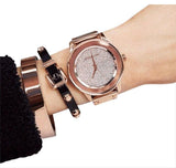 Michael Kors Kinley Rose Gold Dial Rose Gold Steel Strap Watch for Women - MK6210