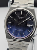 Tissot Powermatic 80 Automatic Gradient Blue Dial Silver Steel Strap Watch for Men - T137.407.11.051.01