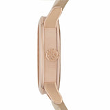 Burberry The City Gold Dial Beige Leather Strap Watch for Women - BU9210