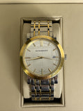 Burberry Heritage White Dial Two Tone Stainless Steel Strap Watch for Men - BU1358