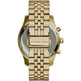 Michael Kors Lexington Crystals Gold Dial Gold Steel Strap Watch for Men - MK8494