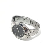 Guess Crystalline Diamonds Black Dial Silver Steel Strap Watch for Women - GW0114L1