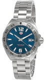 Tag Heuer Formula 1 Blue Dial Silver Steel Strap Watch for Men - WAZ1118.BA0875