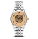 Emporio Armani Meccanico Multicolor Dial Silver Steel Strap Watch For Men - AR1922