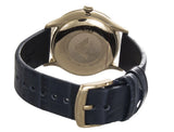 Emporio Armani Alpha Medium Blue Dial Blue Leather Strap Watch for Men - AR1848