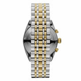 Emporio Armani Classic White Dial Two Tone Steel Strap Watch for Men  - AR11603
