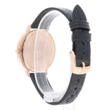 Emporio Armani Kappa Quartz Black Dial Black Leather Strap Watch For Women - AR11064