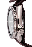 Seiko 5 Sport Automatic Brown Dial Brown Nylon Strap Watch For Men - SRPD85K1