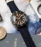 Seiko Prospex 1965 Diver's Modern Re-Interpretation Automatic Brown Dial Black Rubber Strap Watch For Men - SPB147J1